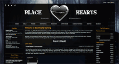 Desktop Screenshot of blackheartsgaming.com